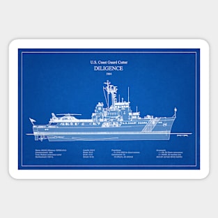 Diligence wmec-616 United States Coast Guard Cutter - ABD Magnet